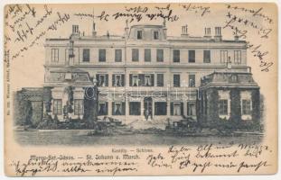 1900 Morvaszentjános, Szentjános, Moravsky Svaty Ján; Hohenlohe herceg kastélya. Wiesner Alfred kiadása / Schloss / castle (EB)