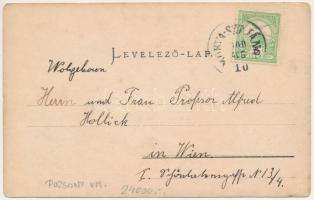 1900 Morvaszentjános, Szentjános, Moravsky Svaty Ján; Hohenlohe herceg kastélya. Wiesner Alfred kiad...