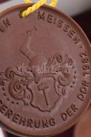 Meissen 2 darab plakett, d: 4 cm