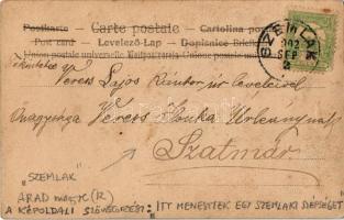 1902 Szemlak, Semlac (Arad); hölgy kalapban / lady in hat. photo (EK)