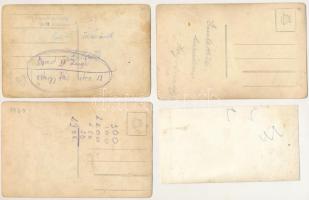 4 db RÉGI fotós képeslap: zenészek, cigányzenészek, 3 db képeslap + 1 db fotó / 4 pre-1945 musicians...