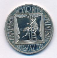 1990. 100Ft Cu-Ni "200 éves a hivatásos magyar nyelvű színjátszás" kapszulában T:PP fo., u...