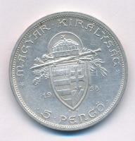 1938. 5P Ag "Szent István" kapszulában T:AU,XF Adamo P8.1