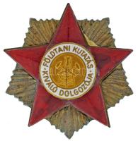 1970-1980. "Földtani Kutatás Kiváló Dolgozója" kitüntető jelvény (39x38mm) T:AU