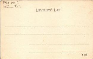 Devecser, Somlyó hegy, várrom, gróf Zichy kastély, kiadja Rosenberg Zsigmond, Art Nouveau, floral (E...