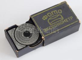 Orosz fénymérő, dobozában
