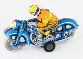 Lemezárugyári motoros játék, lendkerekes, nem működik, 16x10 cm