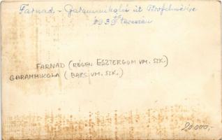 1939 Farnad, Farná; Garammikolai út felmérési munkái, mérnökökkel, geodézia / road survey work, with...