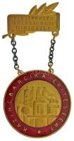 1950. "Vegyipari és Energiaügyi Miniszter - Kazincbarcika Építéséért" zománcozott fém kitüntetés (~60x30mm) T:AU,XF