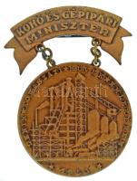 1953. "Kohó és Gépipari Miniszter - Lenin Kohászati Művek Emlékére" bronz kitüntető emlékérem T:AU,XF
