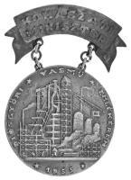1953. "Diósgyőri Vasmű Emlékérem - Kohászati Miniszter" ezüstpatinázott bronz kitüntető emlékérem (32mm) T:AU,XF