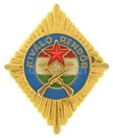 1970. "Kiváló Rendőr" aranyozott, műgyantás fém jelvény (40x32mm) T:AU