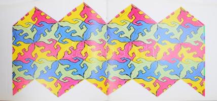 M. C. Escher Caleidocycli door Doris Schattenschneider en Wallace Walker. 13 db 3D forma. Kiadói pap...