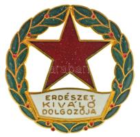 1960-1970. "Erdészet Kiváló dolgozója" aranyozott, zománcozott kitüntetés T:AU