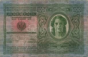 1912. 100K román ellenbélyegzővel T:III+