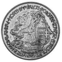 1936. "Vitéz Nagybányai Horthy Miklós Polgári Lövész Egyesület / 1936" ezüstözött bronz díjérem. Szign.: Nádas József (1903-1975) / Stadler (41mm) T:AU,XF helyenként kopott ezüstözés