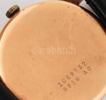 Doxa arany (Au) karóra, 14k, jelzett, működik, szervizelést igényelhet, d: 32 mm