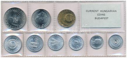 1981. 2f-10Ft (9xklf) érmés forgalmi sor fóliatokban, benne 10Ft Ni "FAO" T:UNC
Adamo FO1...