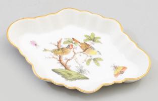 Herendi Rothschild mintás tálka, jelzett, hibátlan, 13x8,5 cm