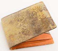 Kígyóbőr pénztárca, 8,5x10,5 cm