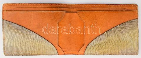 Kígyóbőr pénztárca, 8,5x10,5 cm