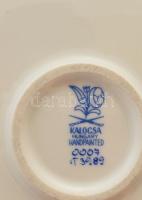Kalocsai porcelán dísztál, jelzett, hibátlan, d: 28,5 cm