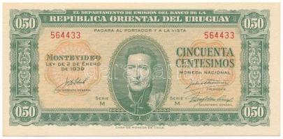 Uruguay DN (1966) 50c T:UNC Uruguay ND (1966) 50 Centesimos C:UNC Krause P#34