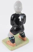 Izsépy kapus figura, jelzett, hibátlan, m: 16 cm