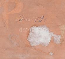 Izsépy kapus figura, jelzett, hibátlan, m: 16 cm