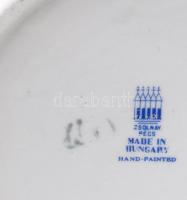 Zsolnay tálka és váza, jelzett, hibátlan, d: 12 cm, m: 6 cm