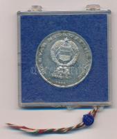 1974. 100Ft Ag "25 éves a KGST" eredeti, sérült plombált "MNB" tokban T:BU patin...