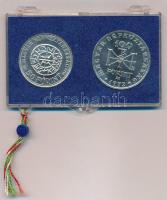 1972. 50Ft Ag + 100Ft Ag "Szent István" eredeti plombált MNB dísztokban T:BU
Adamo EM38, ...