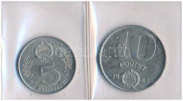 1983. 20f Al + 5Ft Ni + 10Ft Ni "FAO" sor, eredeti műbőr tokban, tanúsítvánnyal T:UNC Adamo EM69, EM70, EM71