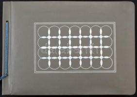 Képeslap album, benne kb 150 motívum / festmény képeslap közte legalább 50-60 db régi