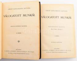Gróf Széchenyi István válogatott munkái. I-II. köt. Remekírók Képes Könyvtára. Bp., 1903, Lampel Rób...