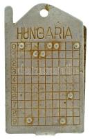 1950. Rákosi-kori 'számkódos', Al katonai azonossági jegy (dögcédula), "091100960" (48x29mm) T:VF