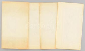 cca 1929 Balaton és környéke térkép, 4 lap, 1:75 000, Bp., M. Kir. Térképező Intézet, 2. kiadás, raj...