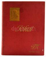 Jókai album. Képek, adatok, okmányok Jókai Mór életéből. A Pesti Napló előfizetőinek készült kiadás. (Bp., 1909), Pesti Napló (Hornyánszky-ny.), 140 p.+ 10 (műmellékletek, a képek előtt feliratozott hártyapapírokkal) t. Gazdag szövegközti és egészoldalas képanyaggal illusztrálva. Kiadói aranyozott, dombornyomott, szecessziós egészvászon-kötés, nagyrészt jó állapotban, a címkép előtti hártyapapír sérült.