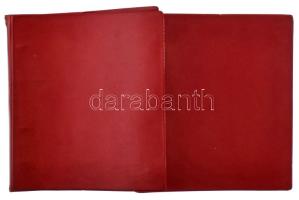 2db négygyűrűs érmetartó album, összesen 21db berakólappal, használt állapotban (a kettő album összesen 436db férőhellyel)