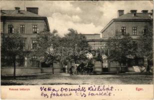 1913 Eger, katonai laktanya. Károly Gyula kiadása (szakadás / tear)