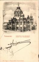 1899 (Vorläufer) Temesvár, Timisoara; Gyárváros: izraelita zsinagóga. Mangold Sándor kiadása / Isr. Cultustempel / synagogue of Fabric (EK)