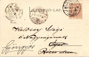 1899 (Vorläufer) Temesvár, Timisoara; Gyárváros: izraelita zsinagóga. Mangold Sándor kiadása / Isr. ...