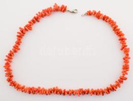 Korall nyaklánc, h: 40 cm