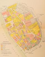 cca 1900 4 db különféle Budapest térkép a Pallas Nagy Lexikonából, vegyes állapotban, 24x15,5 cm és ...