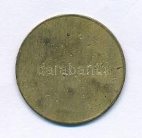 Budapest DN (1869-1890) "Grubitz &amp; Ziegler - 10" egyoldalas sárgaréz kereskedelmi ...