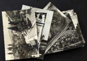 47 db MODERN fekete-fehér magyarországi város képeslap / 47 modern black and white Hungarian town postcards