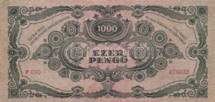1945. 1000P "Magyar Éremgyűjtők VI. Vándorgyűlése és III. Szolnoki Numizmatikai Kiállítás"...