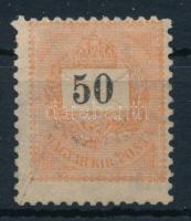1898 Feketeszámú 50kr 12 : 11 3/4 fogazással (* 40.000)