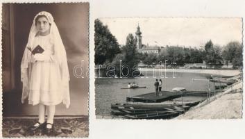 GYŐR - 11 db MODERN város képeslap, közte 1 RÉGI fotó / 11 modern Hungarian town postcards, with 1 p...