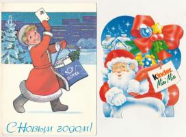 MIKULÁS - 9 db MODERN üdvözlő képeslap / SAINT NICHOLAS - 9 modern greeting postcards